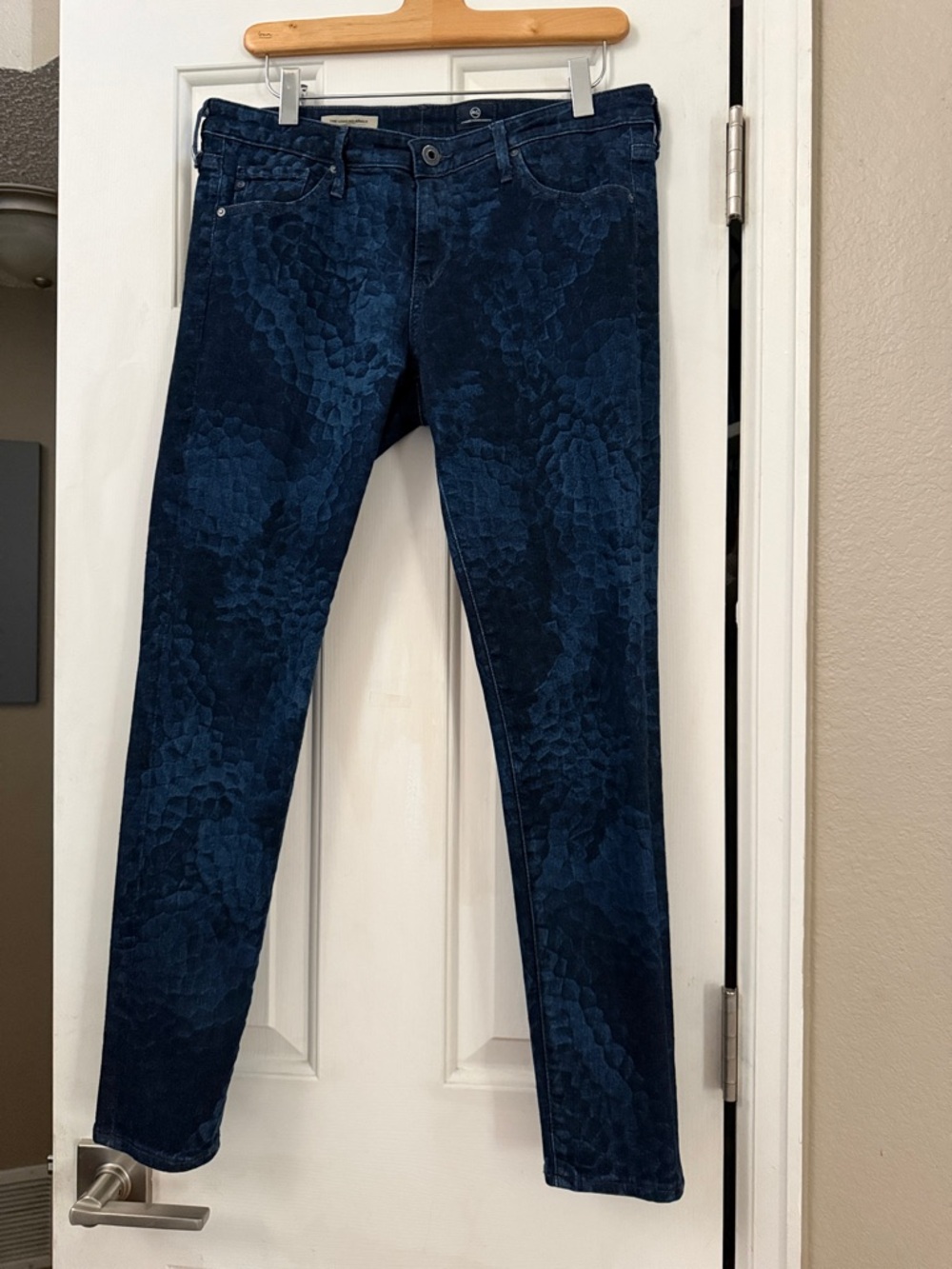 Adriano Goldschmied Pebbled Texture The Legging Ankle Super Skinny Jeans